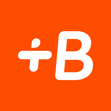 This is the logo of Babbel app.