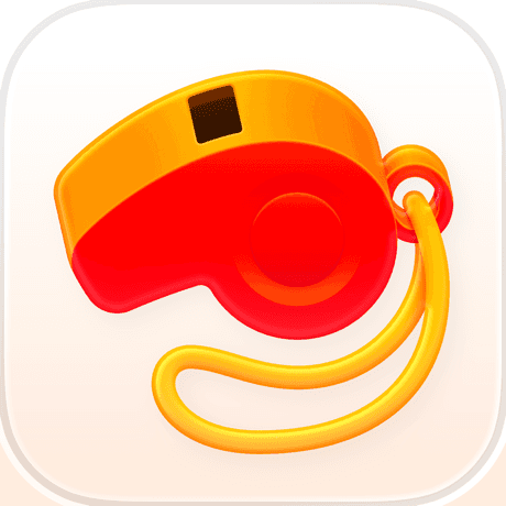 This is the logo of Whistle app.