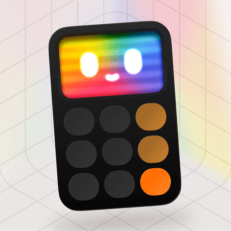 This is the logo of Acute Calc app.