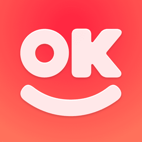This is the logo of OK Video app.