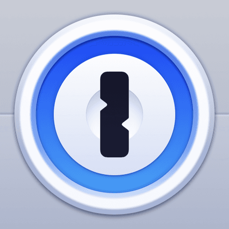 This is the logo of 1Password app.