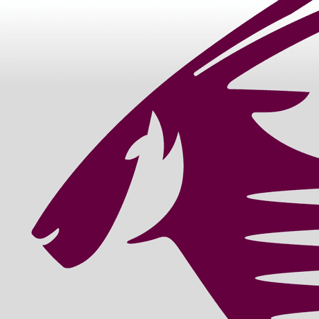 This is the logo of Qatar Airways app.