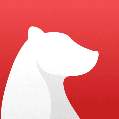 This is the logo of Bear app.