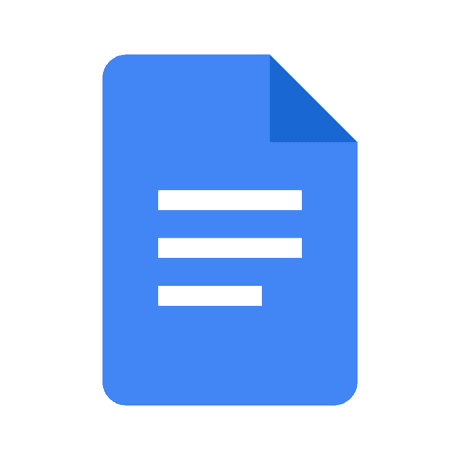 This is the logo of Google Docs app.