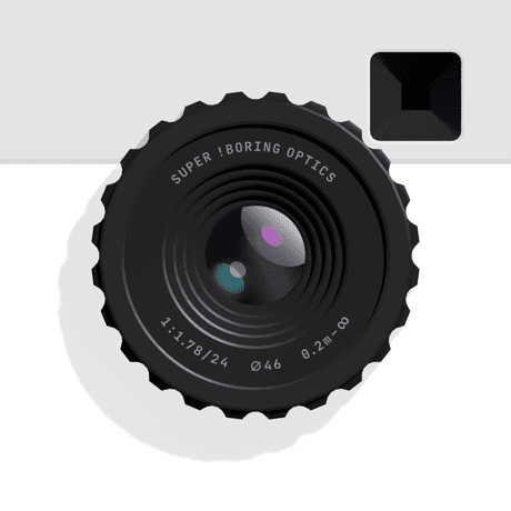 This is the logo of Not Boring Camera app.
